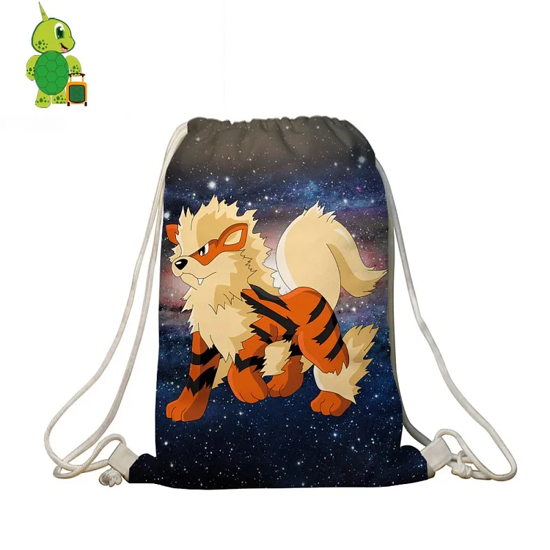 NEW Pokemon Charmander Drawstring Backpack Bag Toy Sport Beach School US SELLER