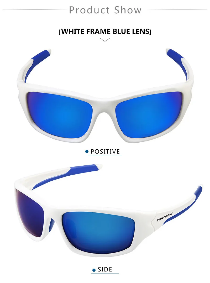 TOREGE Поляризованные солнцезащитные очки для вождения Гольф TR90 Рамка Небьющиеся Мужская мода очки Стиль UV400 очки