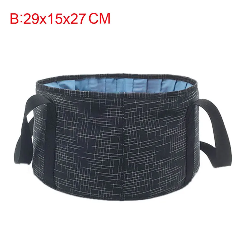 Portable Travel Outdoor Wash Bag Multifunctional Collapsible Wash Basin Folding Bucket Camping Hiking Home Decor 40AP0104