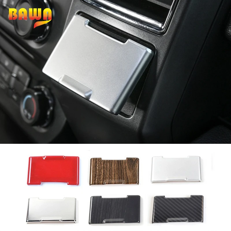 

HANGUP 6Color ABS Car Interior Electrical Socket Power Supply Panel Decoration Cover Stickers For Ford F150 2015 Up Car Styling