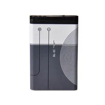 

Dinto 1pc BL-5C BL5C Replacement Mobile Phone Battery 1020mAh Batteries for Nokia 1112 1208 1600 2610 2600 n70 n71 BL 5C
