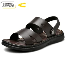 Camel Active/Новинка года; летние мужские сандалии из натуральной кожи; классические сандалии; шлепанцы; уличные кроссовки; пляжная Мужская обувь для водного туризма