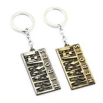 

Spider man Marvel Hero Logo Keychain Keyring Iron Man Tag Pendant Keychain Avengers Thor Hammer Action Figure Cosplay Toys