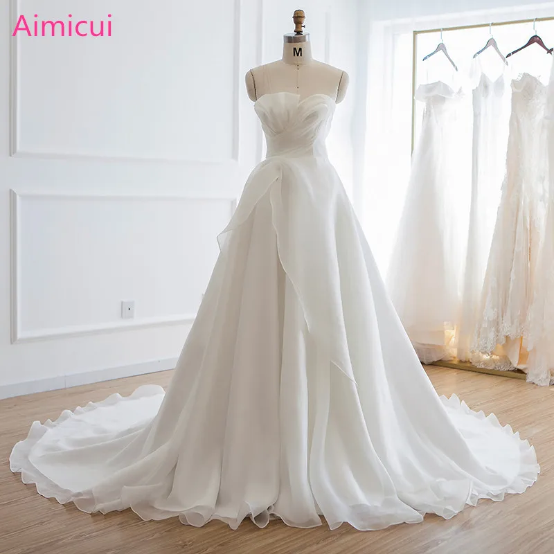Real Sample Wedding Dress Vestido De Noiva Luxury Crystal Lace Up Back Bandage Ball Gowns Bridal Organza Bride Wedding Dresses Real Sample Wedding Dress Vestido De Noiva Luxury Crystal Lace Up Back Bandage Ball Gowns Bridal Organza Bride Wedding Dresses