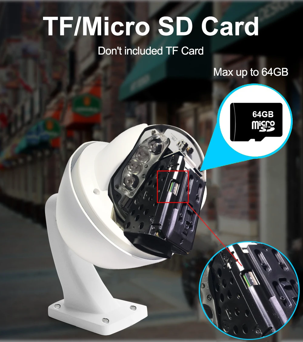 IMPORX 1080P HD автоматическое отслеживание домашней безопасности ip-камера 20X/30X зум 2MP ИК уличная PTZ скорость купольная ip-камера Поддержка аудио SD карты