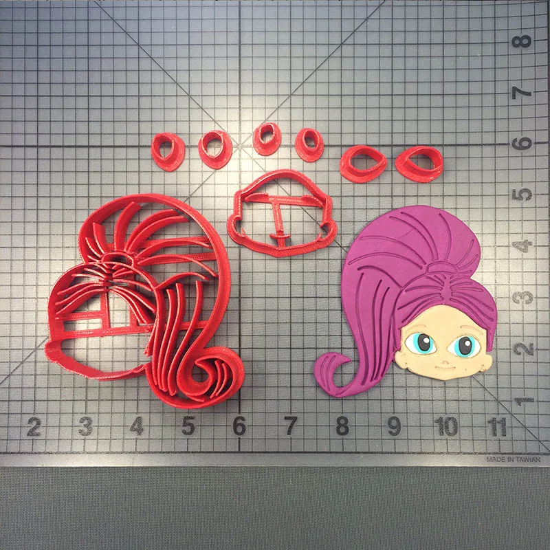 

Custom Made 3D Printed Cartoon Character Shimmer and Shine Cookie Cutter Fondant Cupcake Mould Biscuit Cutters Molds Cake Stamp