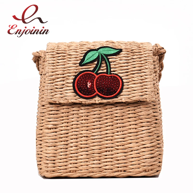

Sequins Woven Straw Fashion Ladies Shoulder Bag Handbag Casual Vacation Bag Handbag For Women Crossbody Bag Female Totes Bolsa
