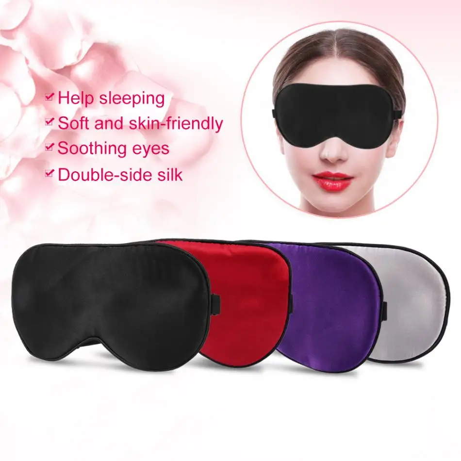 Натуральный шелк сна глаз маска для глаз патч дышащий Nap Спящая Обложка оттенок глаз маска путешествия Eye Shield сна уход за Для мужчин Для