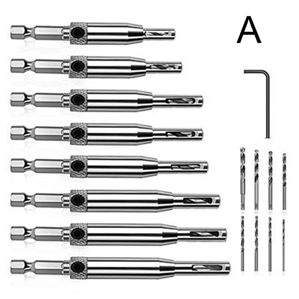 1 комплект, самостоятельно центрирующая дрель, набор инструментов для деревообработки, для дверной петли, TSH Shop - Цвет: A
