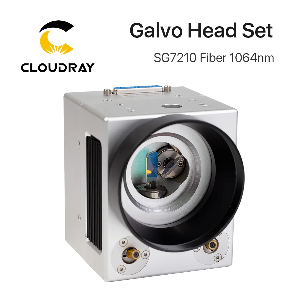 Cloudray 1064nm волоконный лазерный сканер Galvo Head SG7210 SG7210R Входная диафрагма 10 мм Гальванометр сканер с блоком питания