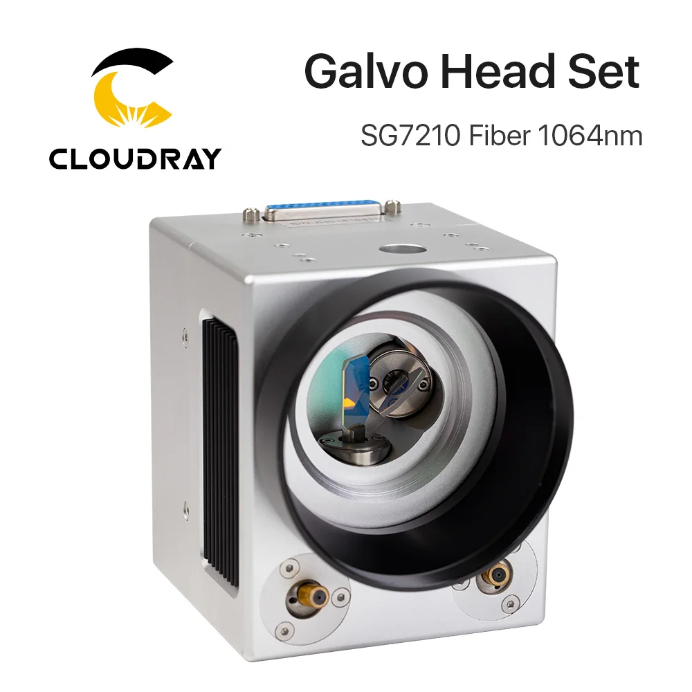 Cloudray 1064nm волоконное лазерное сканирование Galvo головка SG7210 SG7210R вход aperture10 мм Гальванометр сканер с комплектом питания Cloudray 1064nm волоконное лазерное сканирование Galvo головка SG7210 SG7210R вход aperture10 мм Гальванометр сканер с комплектом питания