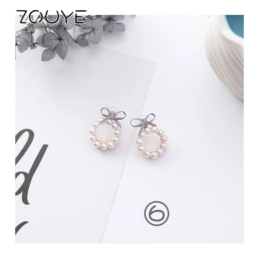 

ZOUYE Super Fairy Cool Tone Hypoallergenic Simulate Pearl Drop Earrings Allergy Free Sweet Lovely Cute Romantic Fashion Jewelry