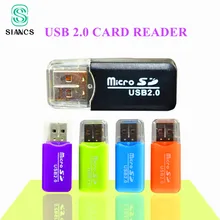 

SIANCS Colorful External card reader Mini USB 2.0 Card reader for TF Card for PC MP3 MP4 Player usb hub adapter