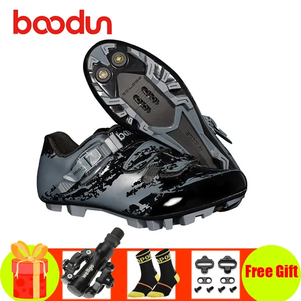 pedals with MTB B Кроссовки sapatilha ciclismo mtb велосипедная обувь мужские самоблокирующиеся ботинки для горного велосипеда SPD велосипедные педали суперзвезда спортивная обувь - Цвет: pedals with MTB B