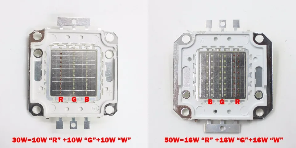 1pce 10W 20W 30W 50W 100 Вт RGB/белый светодиод светодио дный светодиодный интегрированный высокой светодио дный мощности светодиодные лампы EPISTAR COB