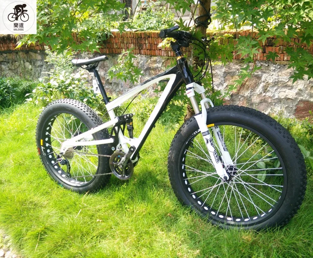 Excellent Kalosse Hydraulic brakes Beach bikes  26*4.0  tires   bicycle Soft-tail  frame   24/27/30 speed   tyre dirt bike, Snow bikes 0