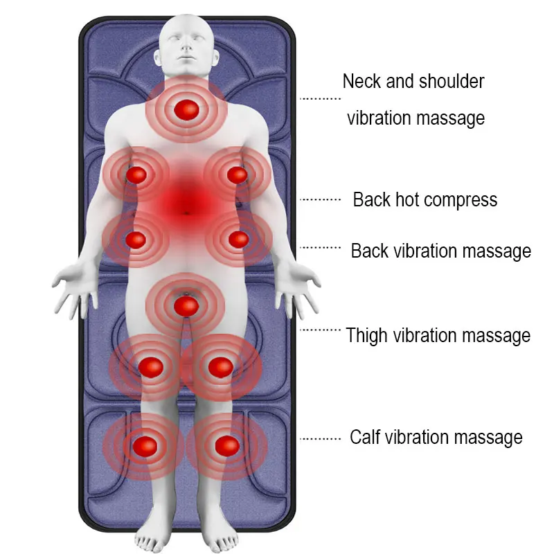 US $123.81 Massage Mattress Body Sniper Beat MultiFunction Household Electric Massager Vibration Beat AC Electric HandHeld Wire Control
