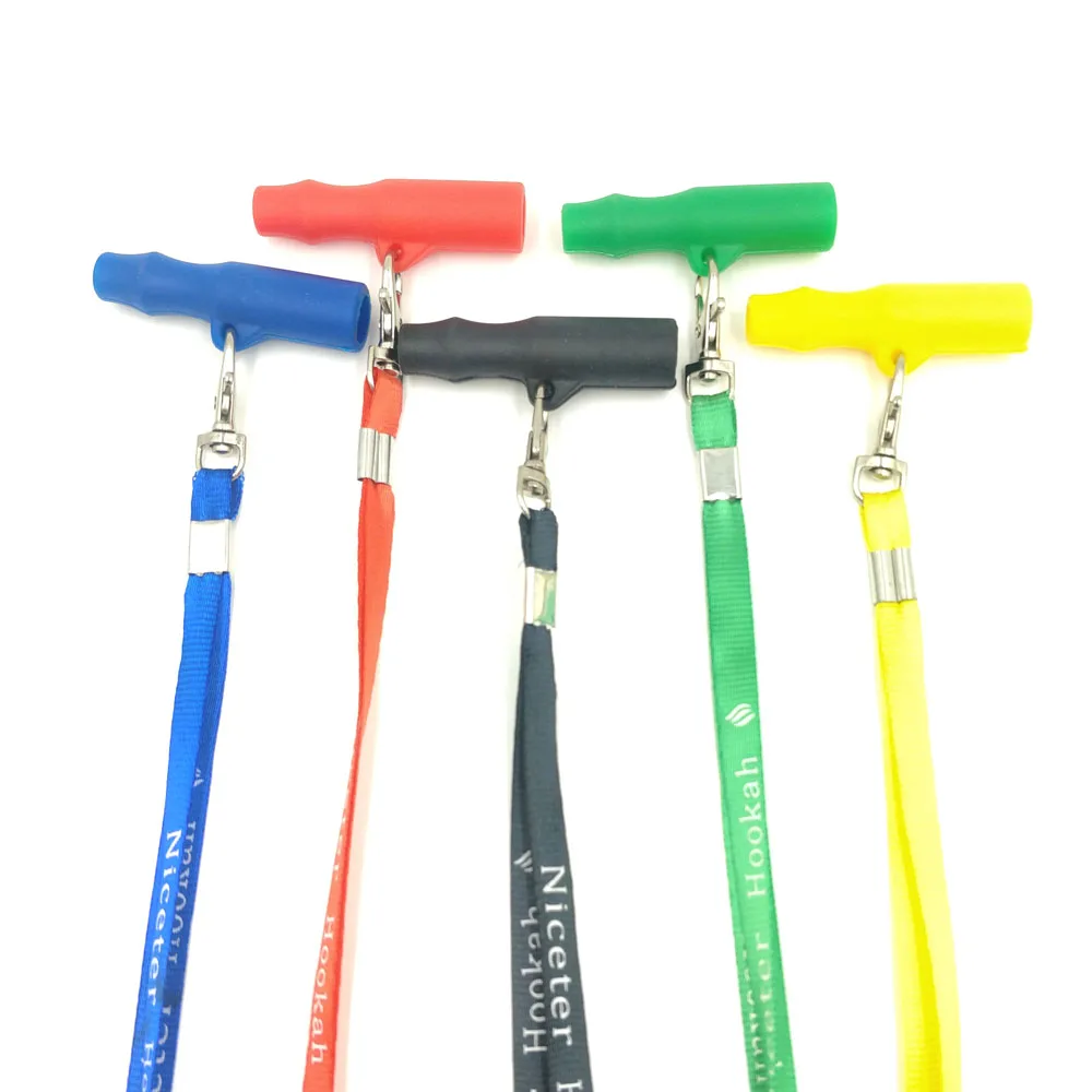 

1pc Mix Colors Silicone Hang Rope Strap Style Hookah Mouthpiece Mouth Tips for Waterpipe Chicha