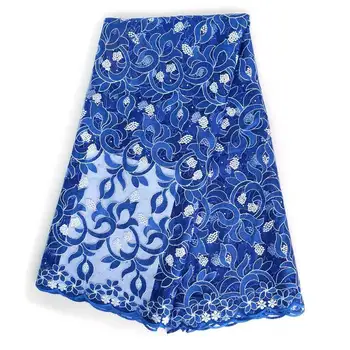 

2017 fuchsia Guipure French Lace Fabric High Quality African Tulle Lace Fabric With Stone Cheap Nigerian Lace Fabrics For Women