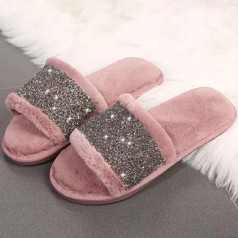 glitter house slippers