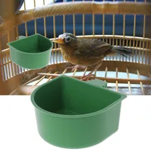 Пластиковая кормушка для попугаев, миска для воды, голубей, птиц, клетка, Песочная чашка для кормления