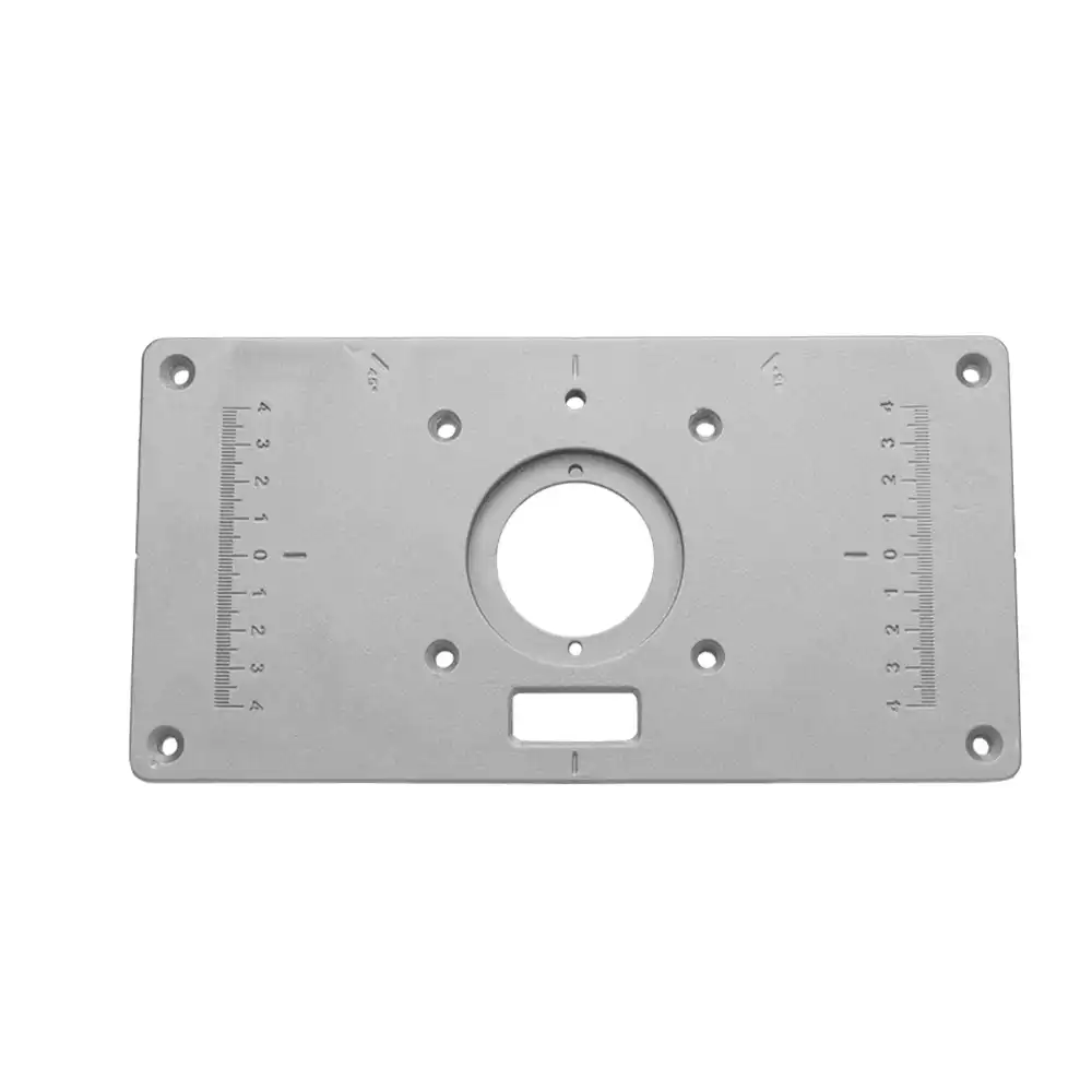 Aluminium Routers Table Insert Plate Woodworking Bench Wood Router Trimmer Mode