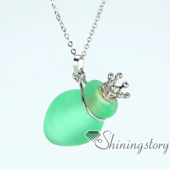 

cone aromatherapy inhaler venetian glass perfume pendants essential oil necklace wholesale aromatherapy necklaces diffuser