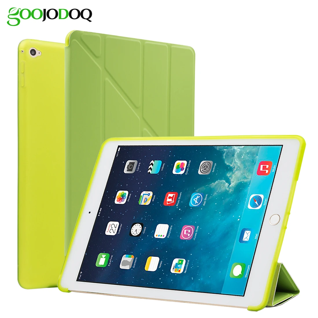 For iPad Mini 4 Case Silicone TPU Soft Back Smart Cover [Multiple Stand