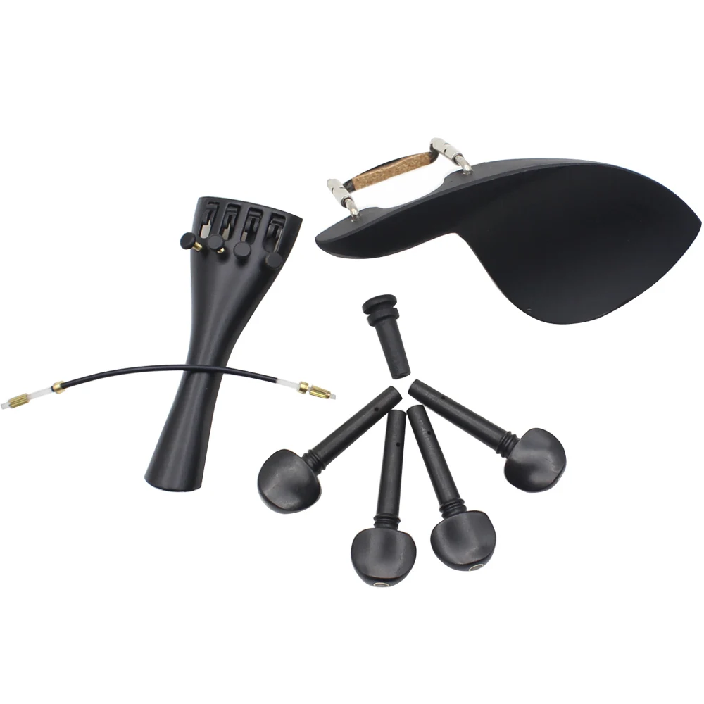High quality 4/4 Violin Chin Rest Chinrest with Tuning Peg Tailpiece