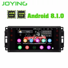 Android 8.1 auto radio stereo lettore 4 GB + 32 GB con DSP per la Jeep Octa Core 1024*600 touch Screen di controllo del volante unità di testa