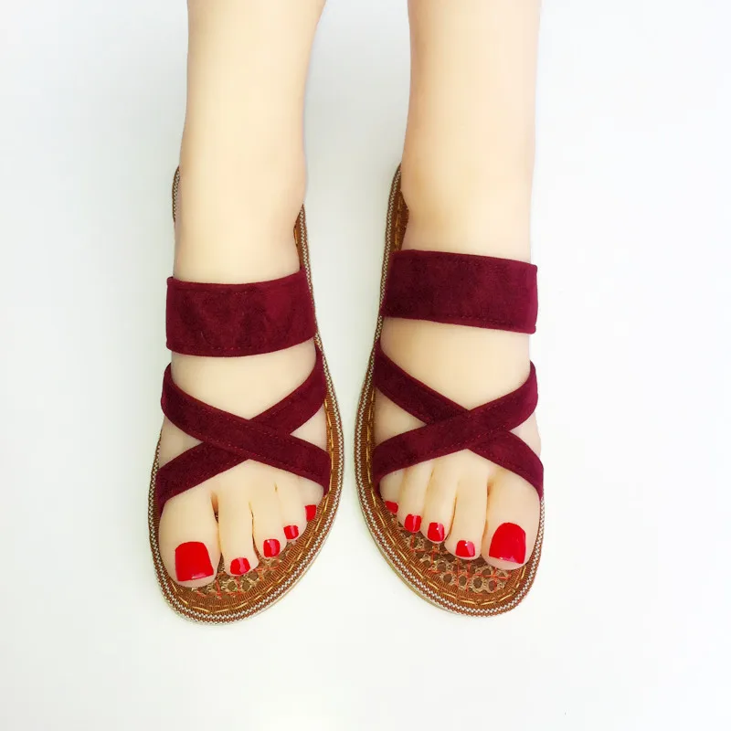female palm sandals