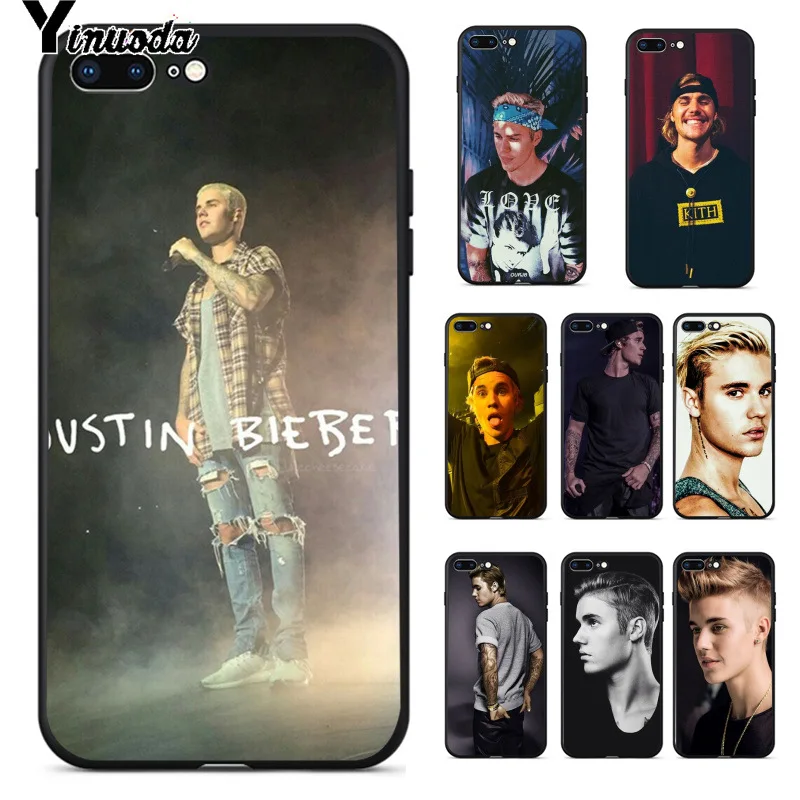 Yinuoda Justin bieber Coque Popular Cell Phone Case Cover for iPhone 8 7 6 6S Plus 5 5S SE XR X XS MAX Coque Shell