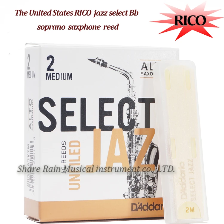 Соединенные Штаты Америки RICO alto sax телефон reeds выберите JAZZ Eb alto sax reed unfilled and FILLED
