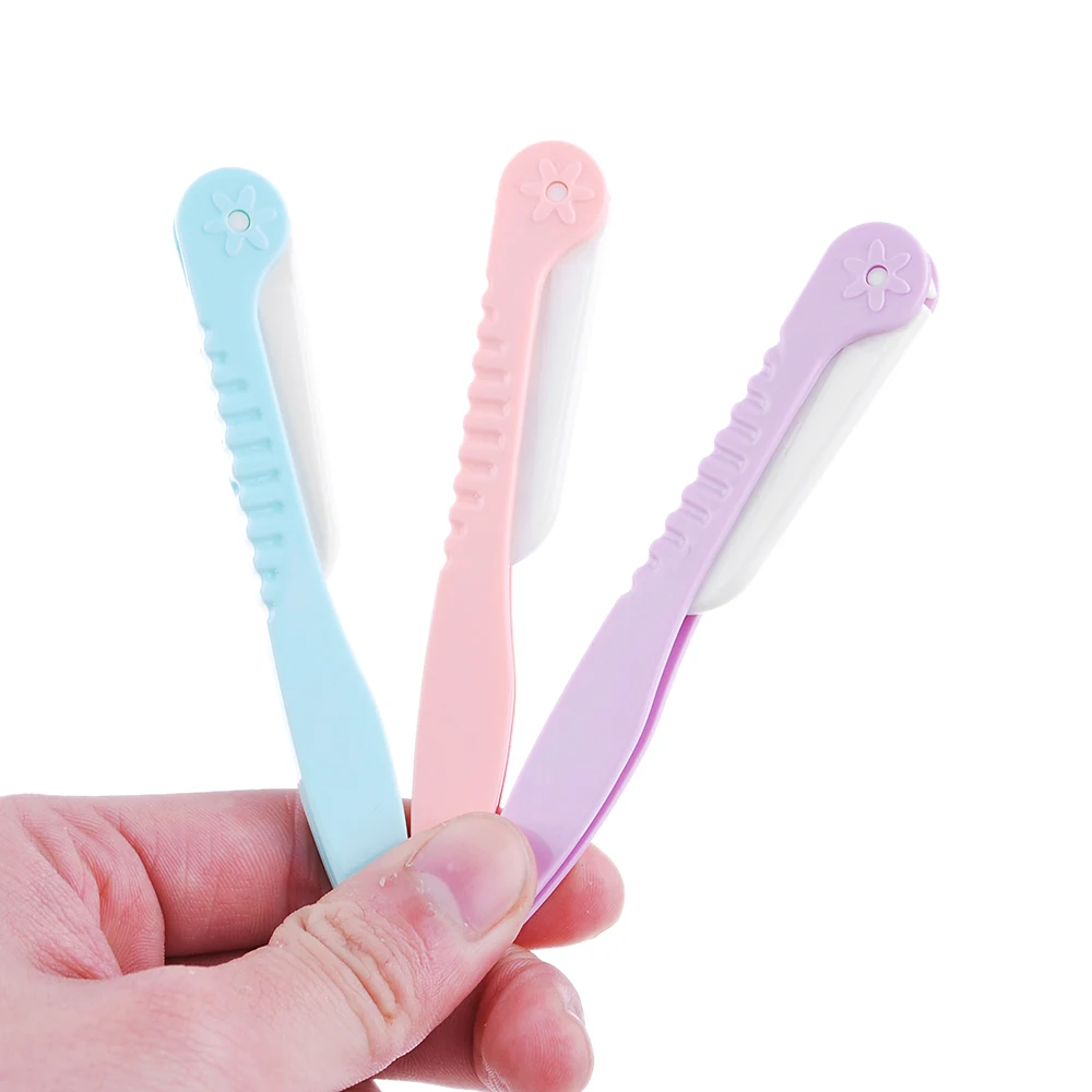 Buy 3Pcs Protable Trimmer Eye Brow Eyebrow Knife