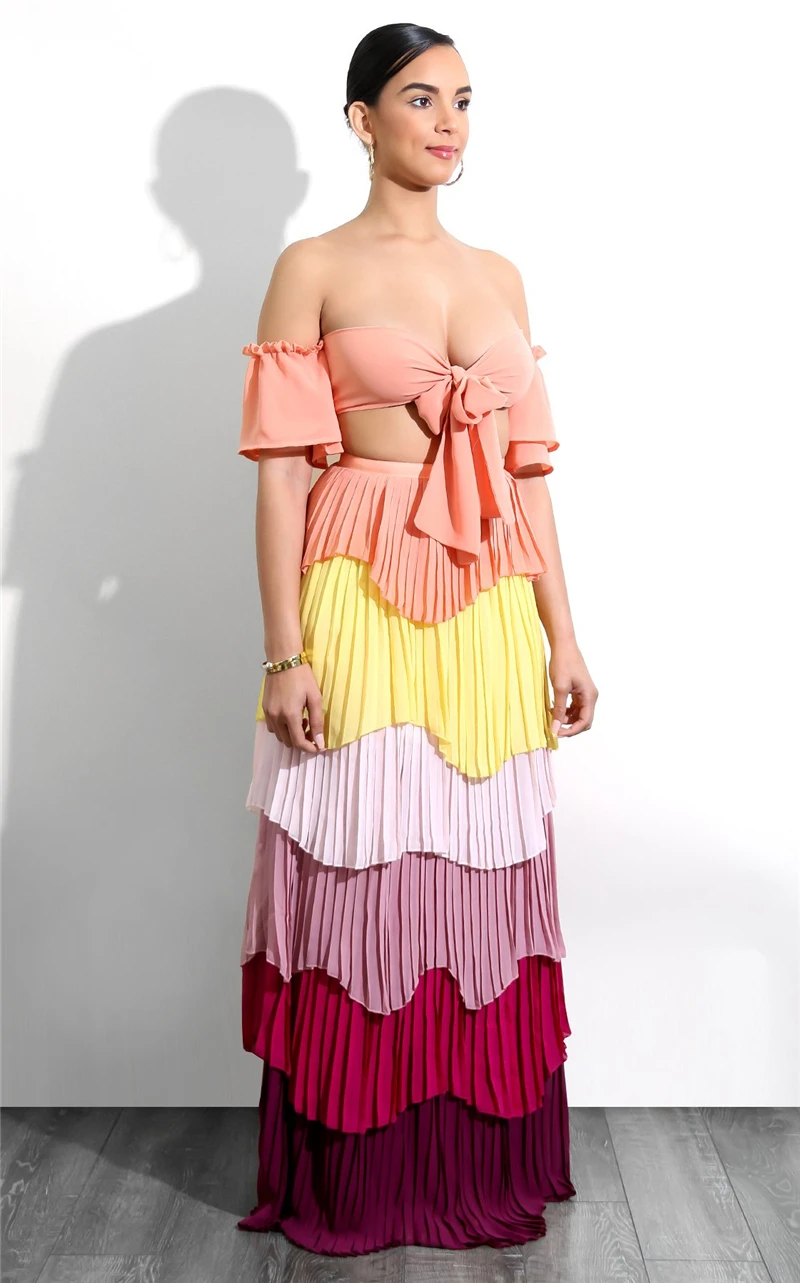 Сексуальное платье из двух частей женское с открытой спиной на шнуровке Vestidos