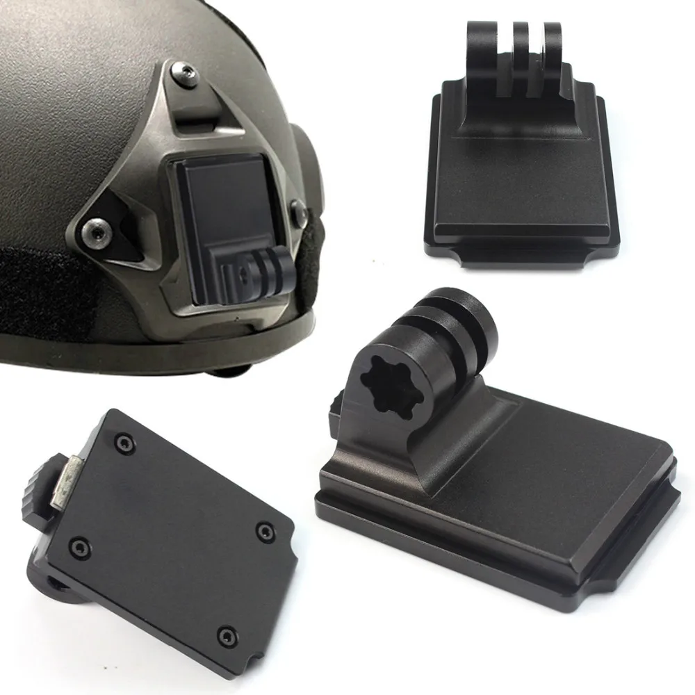F06678 Aluminum Fixed Helmet Mount for Camera Gopro Hero 2 3 3+ NVG