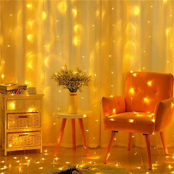 

600LED Icicle fairy String Lights Christmas led Wedding Party Fairy Lights garland Outdoor Curtain Garden Decoration AC220V 6x3m