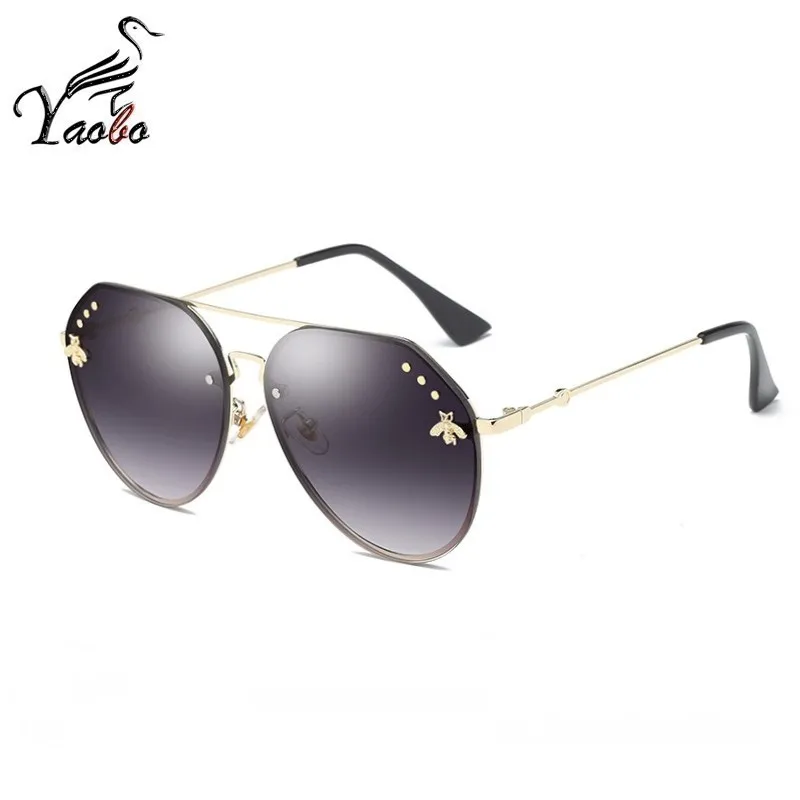 sunglasses with gold bee
