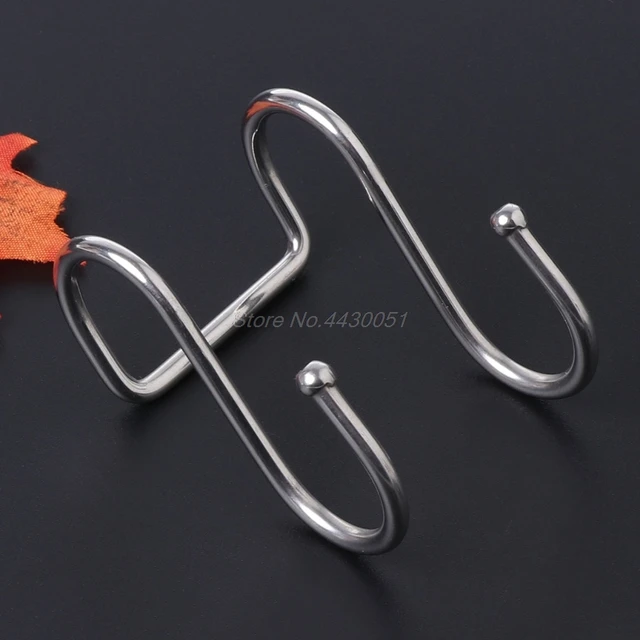 Cheap Stainless Steel Round S Shaped Dual Hanger Hook Kitchen Cabinet Clothes Storage Cheap Stainless Steel Round S Shaped Dual Hanger Hook Kitchen Cabinet Clothes Storage