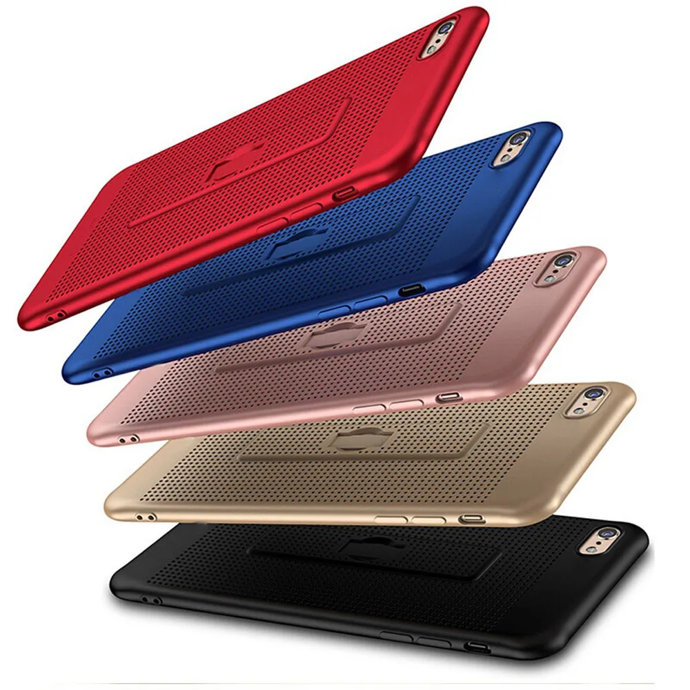 

Filecase Heat Dissipation Case For Iphone 6 6s 7 8 Plus case 5 5s SE X Soft Silicone Back Cover Case with Ring Holder For iPhone