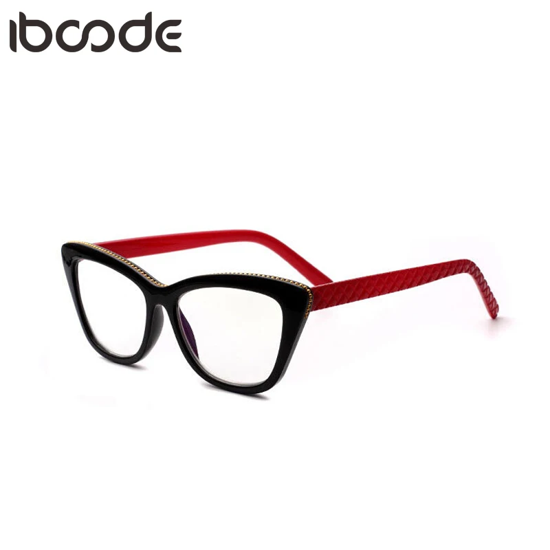 

iboode Reading Glasses Cat Eye Pattern Frame For Women Fashion Vintage Ultra Light Computer Presbyopic Reader Mirror Eyeglasses