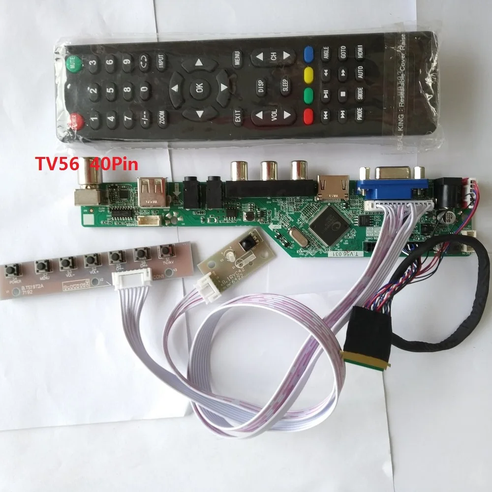 

kit for LP173WD1(TL)(N4) TV AV 40pin LVDS 17.3" 1600X900 USB HDMI Panel Screen VGA remote LCD LED Controller driver board