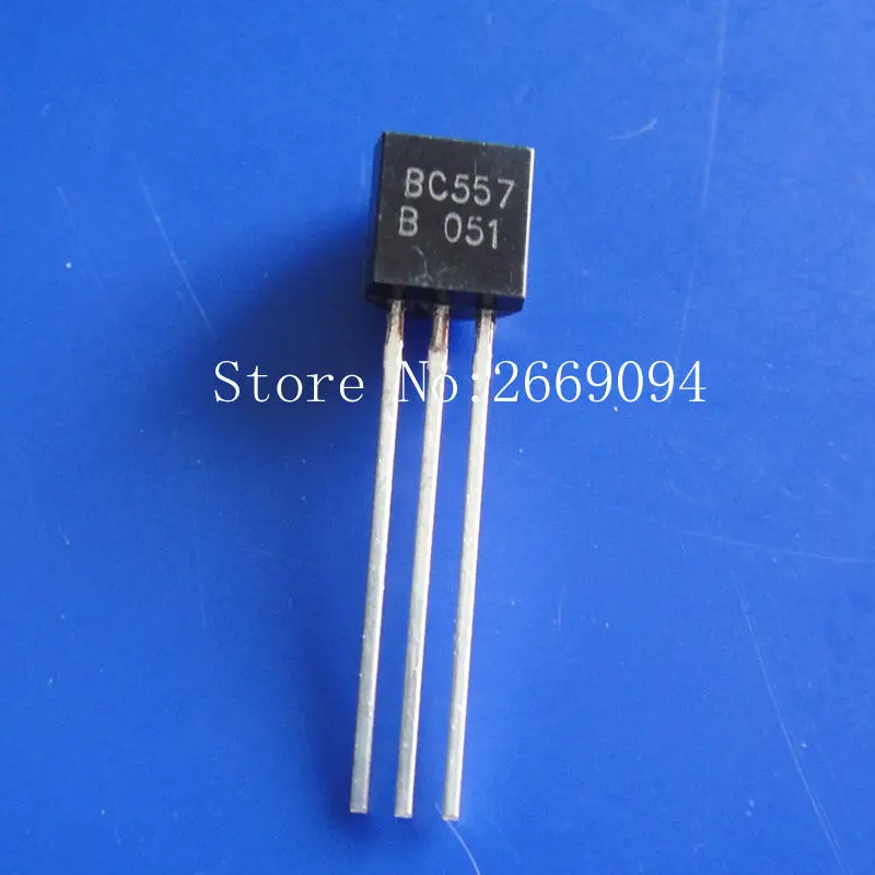 

50pcs BC557 BC557B Transistor PNP 45V 0.1A ,TO-92