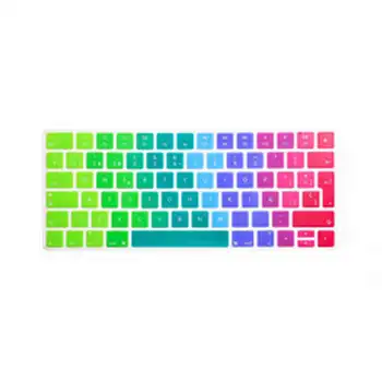 

Spanish Rainbow Keyboard Cover Silicone Skin Protector For Apple Magic Keyboard MLA22B/A EU/UK European Keyboard Layout