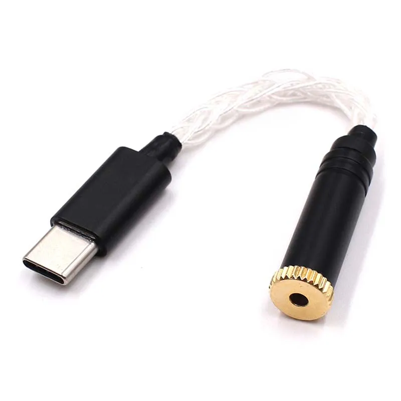 Адаптер для аудиозарядки USB Type C разъем наушников типа 3 5 мм 4 2 стерео с декодером Hi
