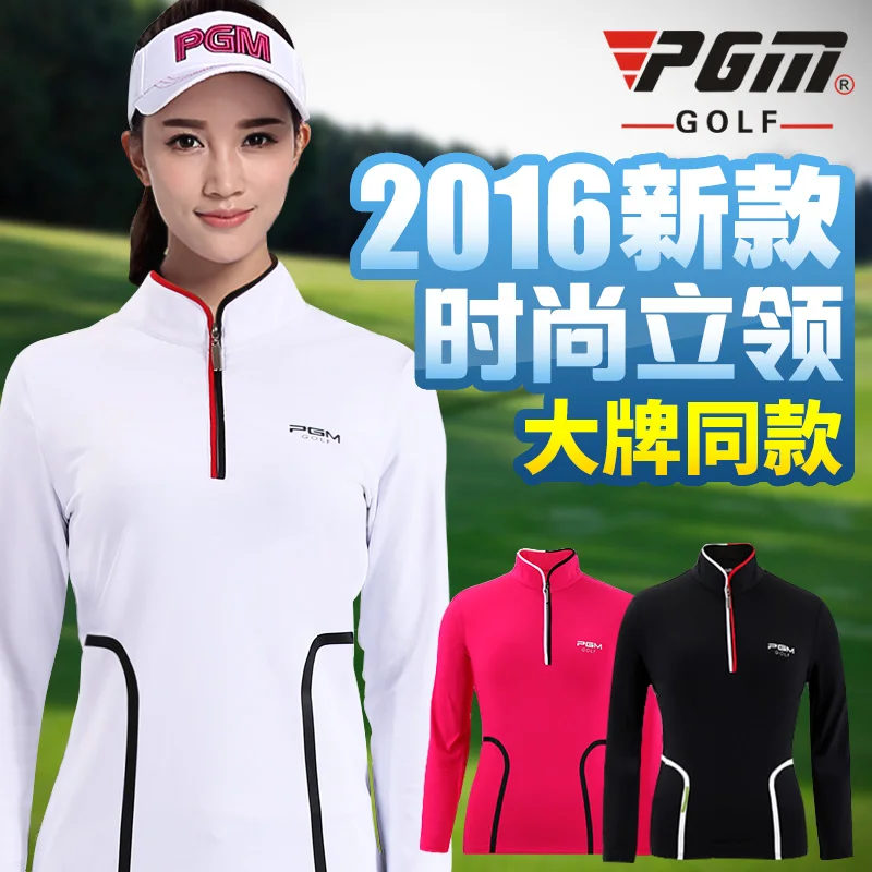 MS pgm أصيل طويل كم t-shirt بلايز فتاة جولف بولو شيرت المرأة سريعة الجافة الملابس tt قطار تصميم الملابس الإناث قميص 2018