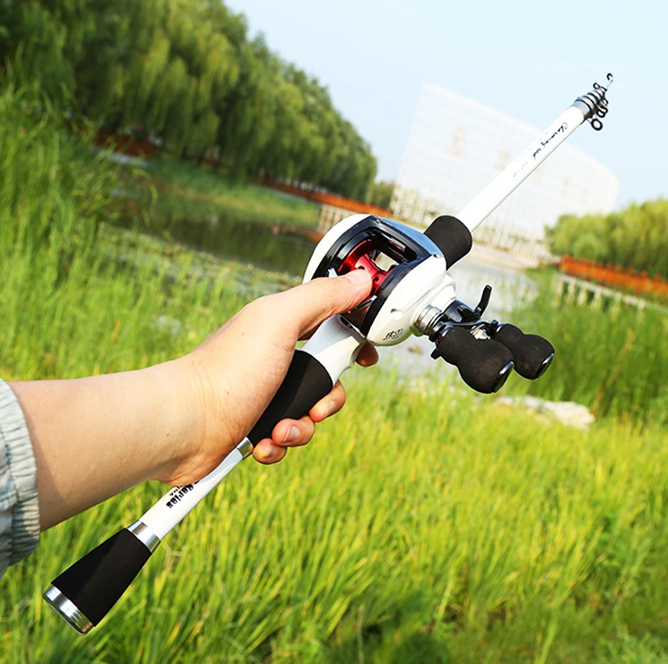 portable retractable casting fishing rod 1.8m 2.1m 2.4m squid bait