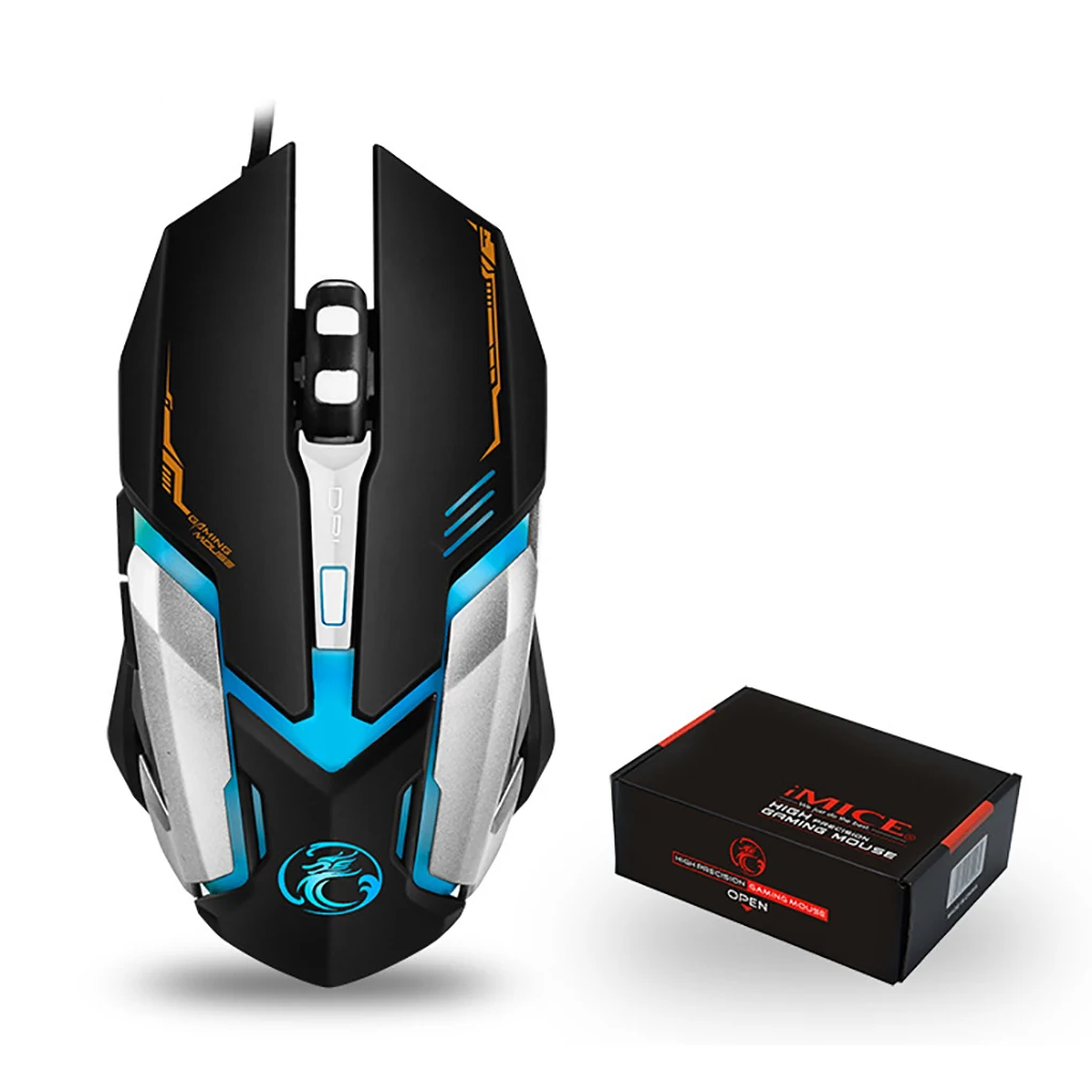 iMICE V6 Optical 3D Wheel USB Wired Game Mouse 2400DPI 6-Button Optical Home Office Computer Gaming Mice iMICE V6 Optical 3D Wheel USB Wired Game Mouse 2400DPI 6-Button Optical Home Office Computer Gaming Mice