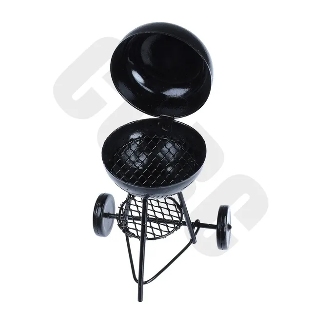 Mini Metal Barbecue Car Model BBQ 1:12  Dollhouse For 1/10 RC Crawler Car TRX4 RC4WD D90 Axial Scx10 Decoration