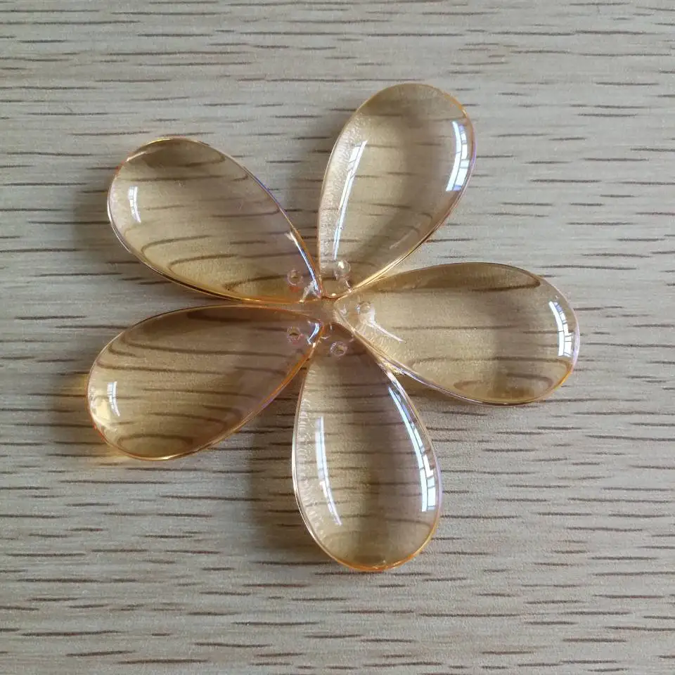 38mm Champagne 60 Pieces water drop modern led decorative ...
